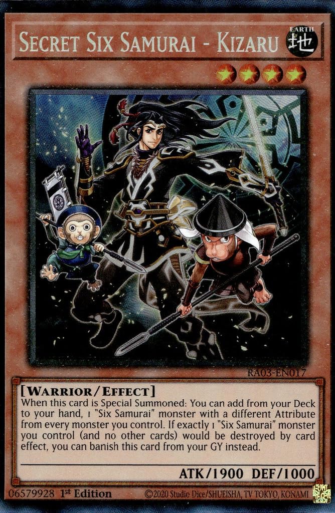 Secret Six Samurai - Kizaru (PUR) - RA03-EN017 - Prismatic Ultimate Rare - 1ª Edición