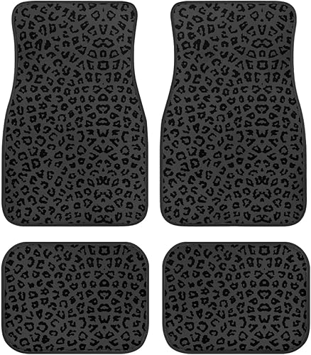 Miniatura 10 de Yewattles - Set de 4 alfombrillas para auto con estampado de rosa roja, delanteras y traseras, antideslizantes, ajuste universal para sedán