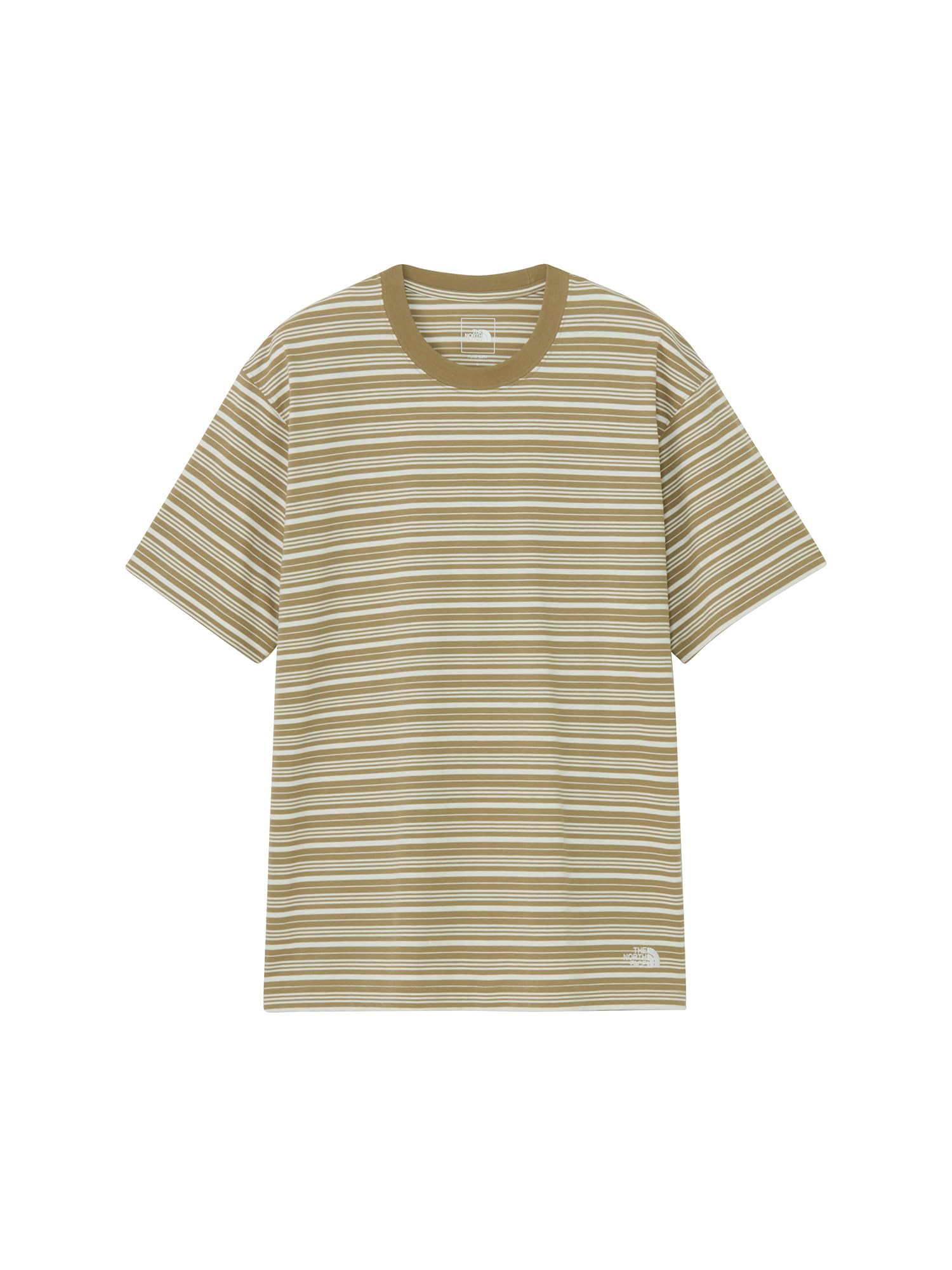 [ザ・ノース・フェイス] 半袖 カットソー Tシャツ S/S FD Border Tee クラシックカーキ XL