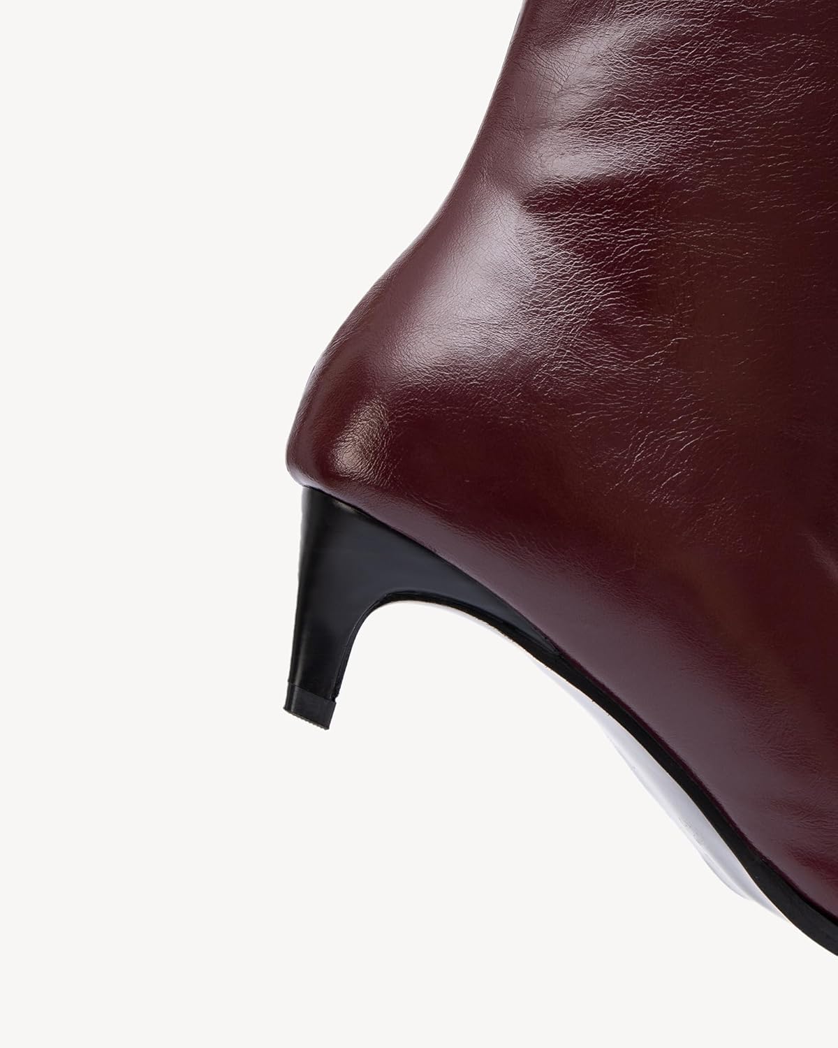 NEWBELLA Women's Ankle Boots - British Minimalist Style Stiletto Heel Booties, Premium Faux Leather Short Boots for Work & Evening Wear