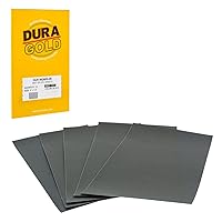 Vista 22 de Dura-Gold Papel de lija húmedo o seco de 3-2/3 x 9 pulgadas, grano 800, 1000, 1500, 2000, 3000 (5 Ea) – Pulido de lija de color automotriz