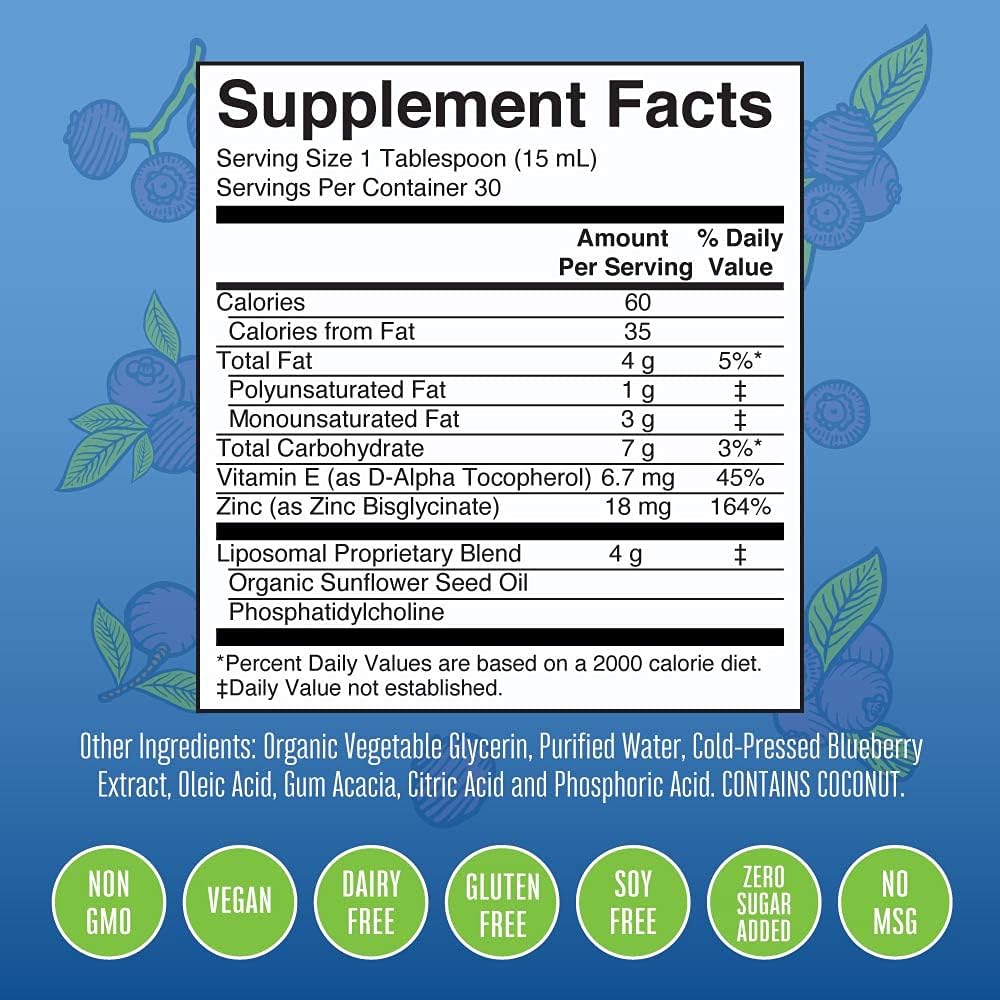 Quercetin Liquid Drops & Zinc Liposomal Bundle by MaryRuth's | Immune Support | Immune Defense | Inflammation Support | Cellular Health | Skin Care Supplement, Vegan, Non-GMO, Gluten Free. : Health & Household