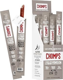 Free Range Venison Snack Sticks Cracked Pepper & Sea Salt 24 Stick(S) 182779