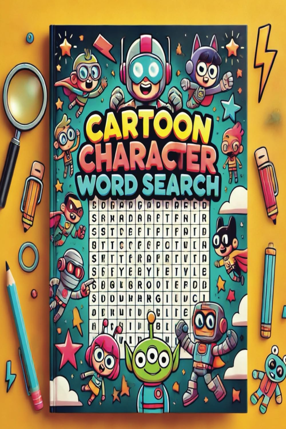 Cartoon Characters Word Search Puzzle Book: Hours of Fun Finding Classic and Modern Cartoon Favorites, 6x9 inches, 110 pages | 50+ Puzzles