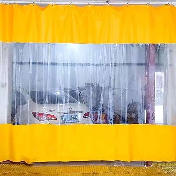 Outdoor Curtains,Transparent Tarpaulin Side Panels,PVC Waterproof Clear Tarp Rain Curtains,Partition Curtains,Protective Tarpaulins with Eyelets,for Pergola Porch Gazebos,WH-10.8m3.3 * 2.6ft