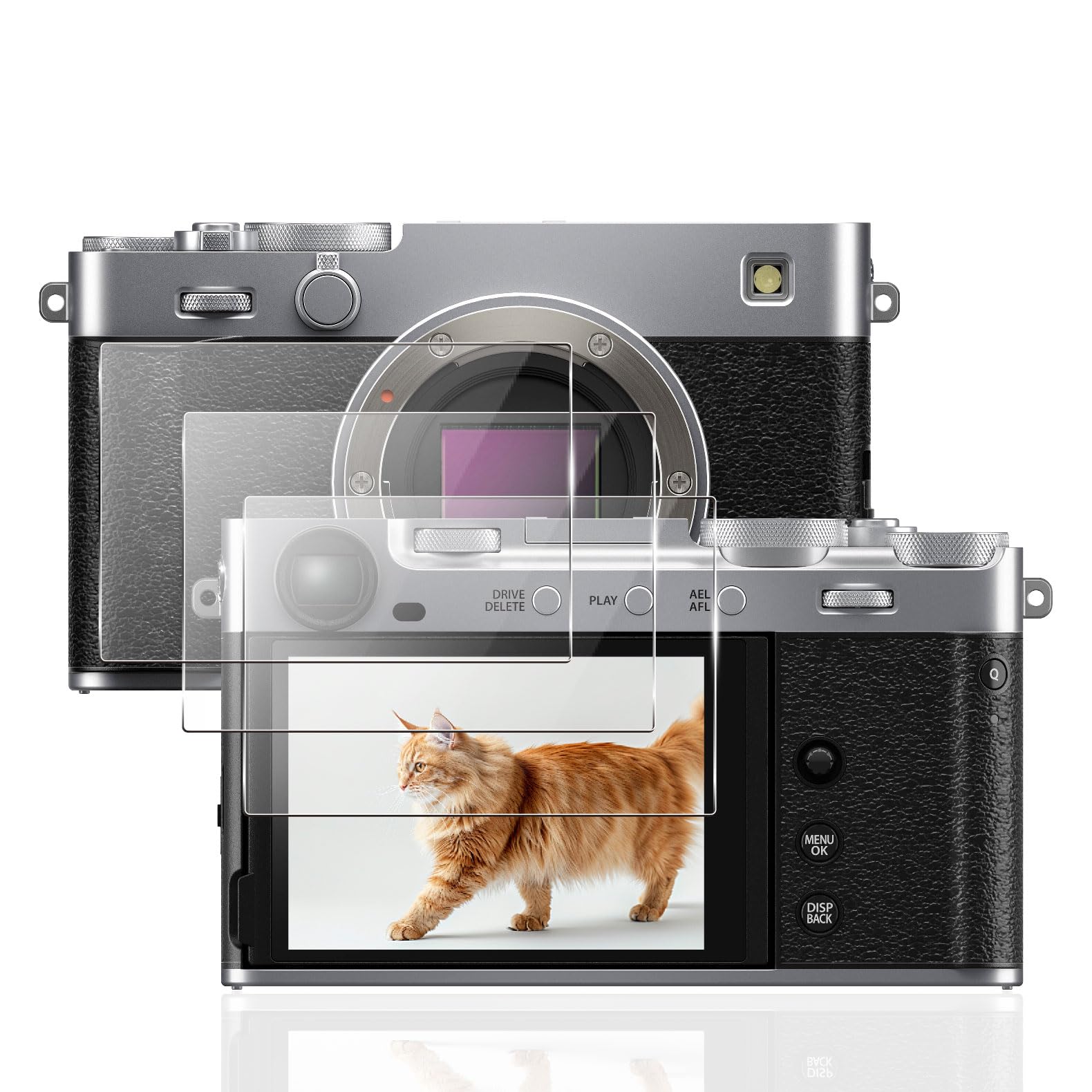Amazon | ガラスフィルム FUJIFILM X-E5 用の フィルム 【3枚】指紋