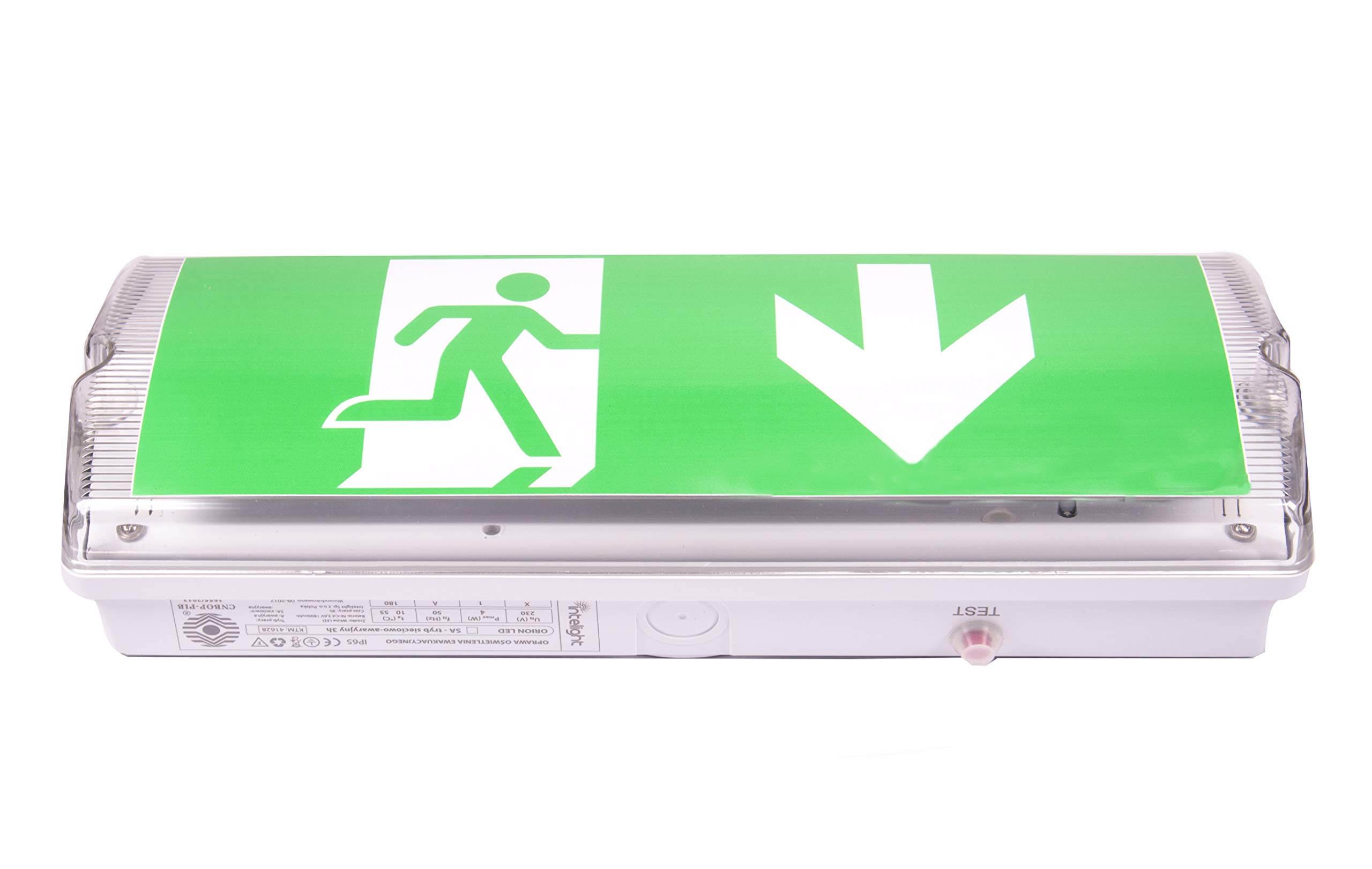 Eclairages de Sécurité à Led, Classe de Protection : IP 65, Panneau d'indication de Sortie / de Secours, Lumineux
