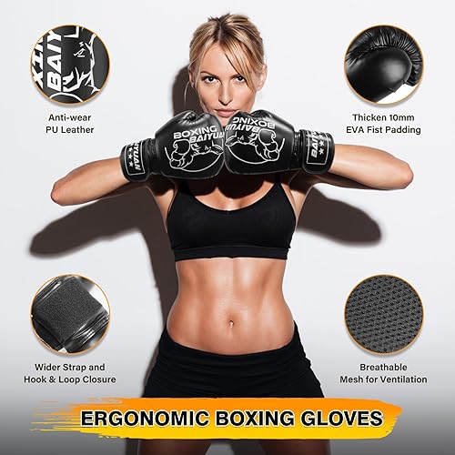 Miniatura 5 de Saco de boxeo pesado de 71 pulgadas para adultos y adolescentes, saco de boxeo grueso independiente con guantes de boxeo y bomba automática, bolsa