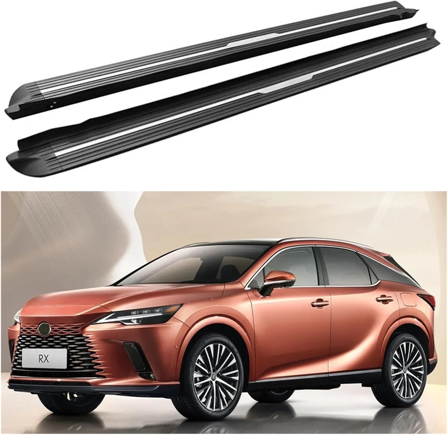 Fixed Running Boards Side Step Pedal Bar Compatible with All Lexus RX 2023 2024