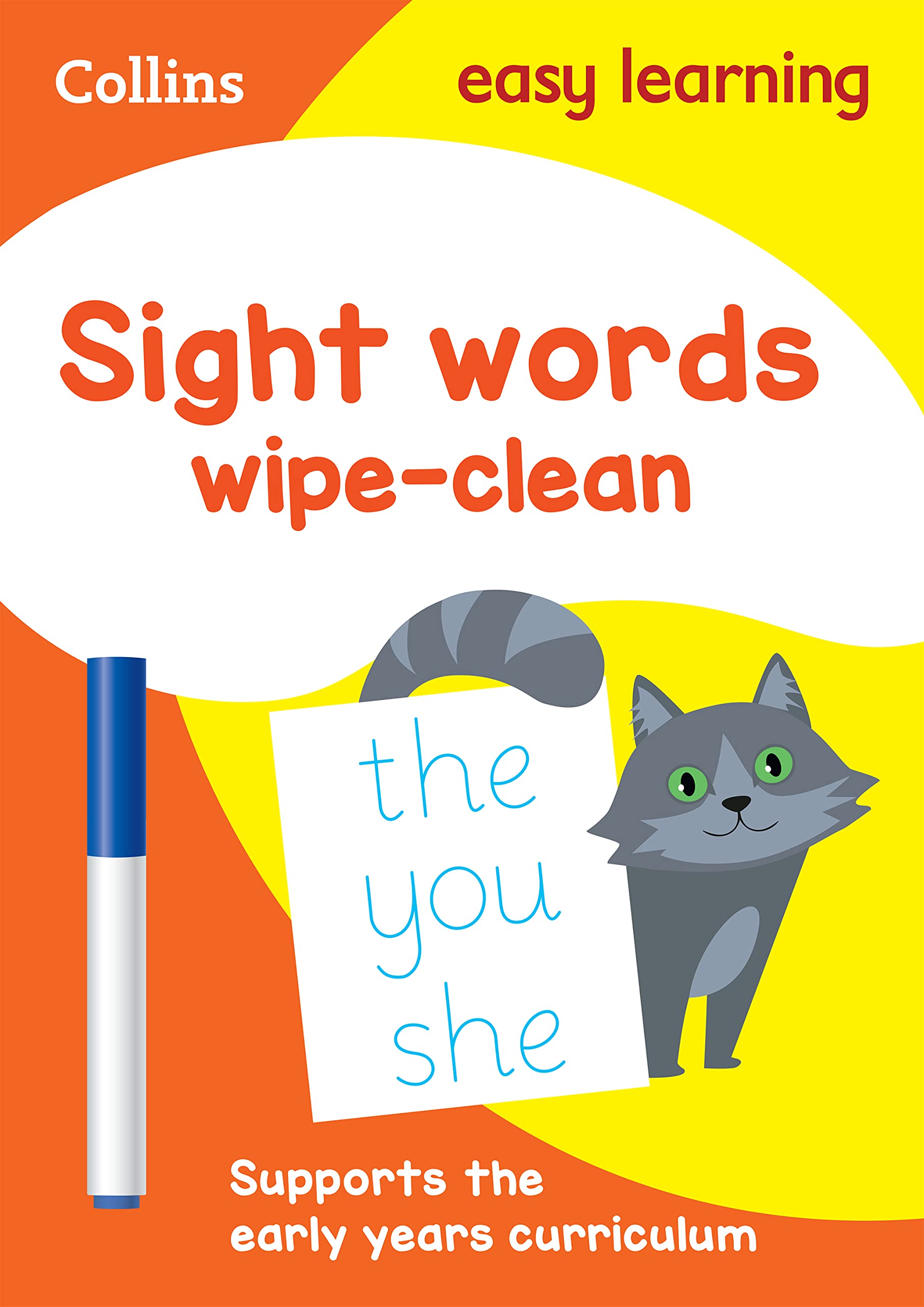 Sight Words Age 3-5 Wipe Clean Activity Book: Ideal for home learning (Collins Easy Learning Preschool) Paperback – 20 Oct. 2021
