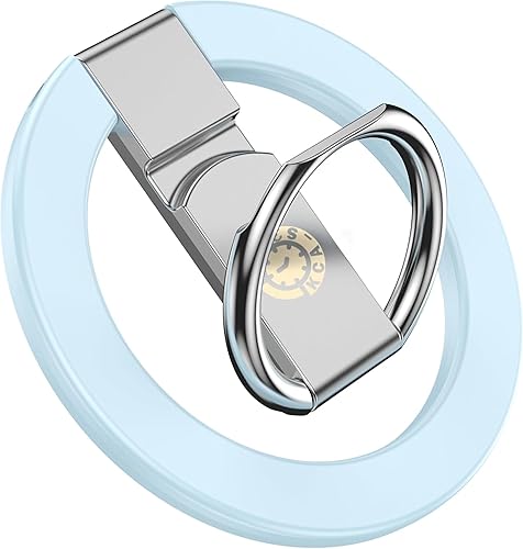 Miniatura 12 de Soporte de anillo de teléfono profesional negro ajustable con soporte magnético para iPhone 11, 12, 13, 14, 15, 16, 17 Pro Max, Samsung Galaxy