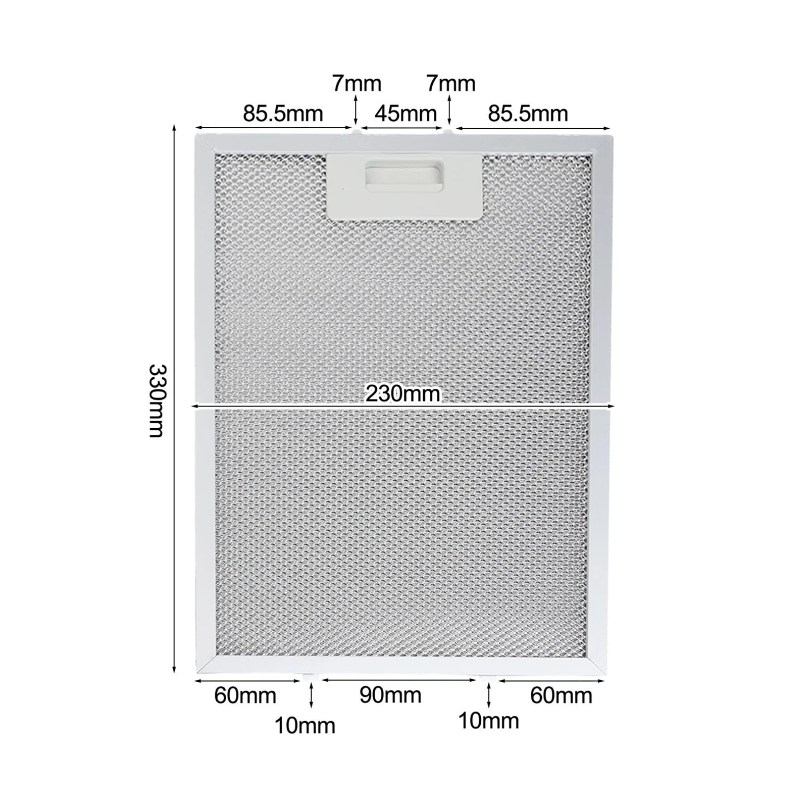 Filtro De Campana Extractora De Malla De Aluminio, Filtro De Ventilación De 330x230x9mm, Repuesto De Accesorios for Electrodomésticos De Cocina, 2 Uds.