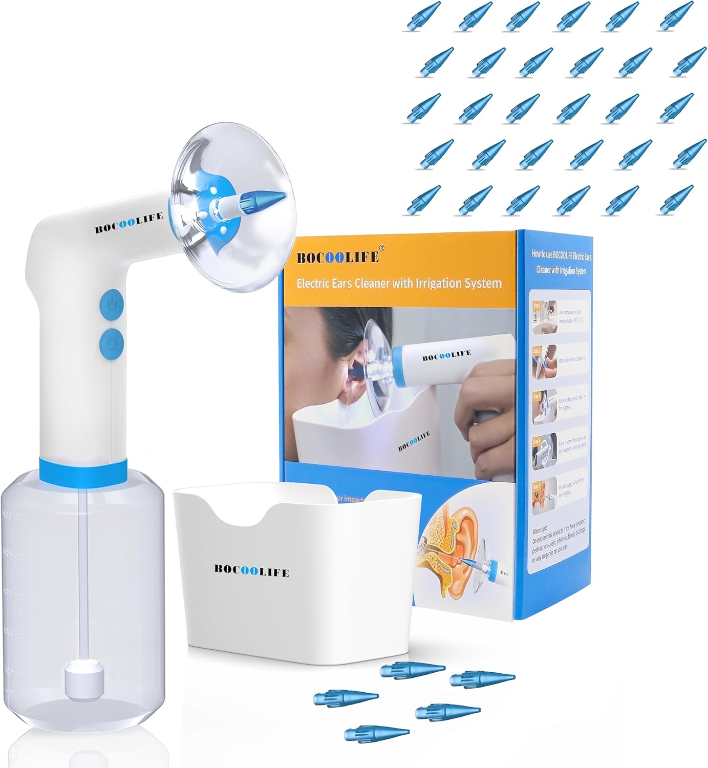 BOCOOLIFE Electric Ear Irrigation Flushing System Ear