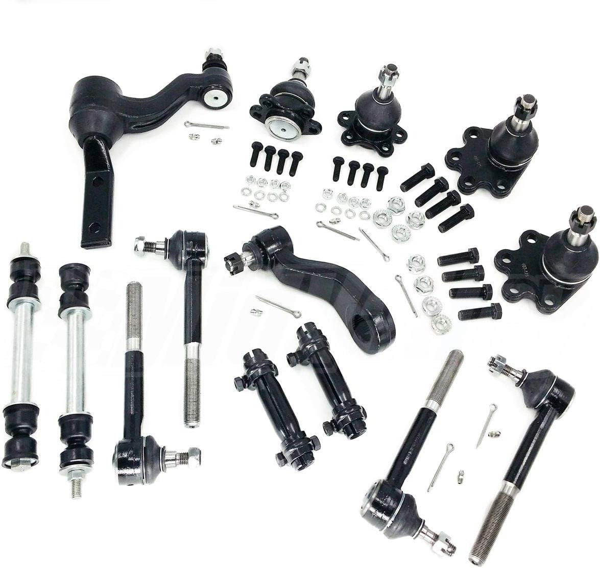 Mid Valley 14PCS Suspension Kit Outer Inner Tie Rods,Upper