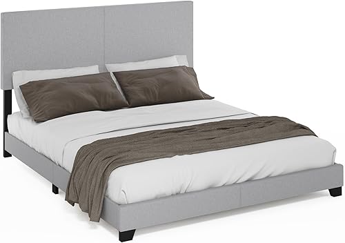 Miniatura 101 de Furinno Pessac - Marco de cama tapizado, piel sintética blanca, tamaño individual XL Blanco,Negro -,Glacier,Negro (plain