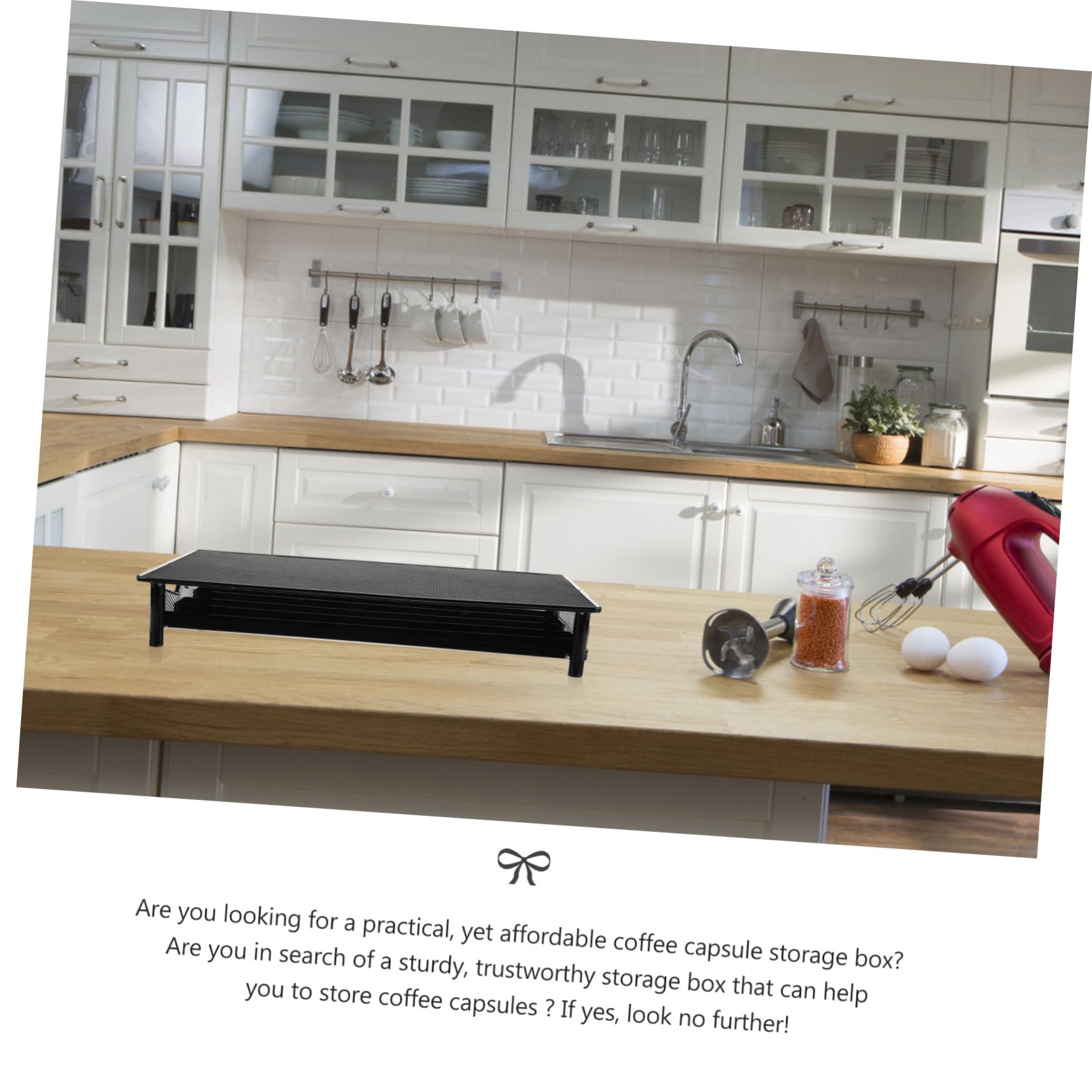 Uonlytech Dispensador de Cápsulas de Café de Metal con Compartimentos Unidades Diseño Compacto y Moderno para Uso en Casa U Oficina