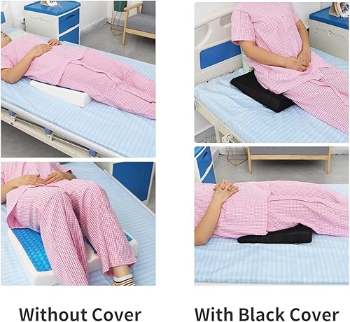 Miniatura 6 de Cojín para úlceras de cama para glúteos, almohada de alivio de presión de fibra para respirar libremente, diseño de pendiente triangular con
