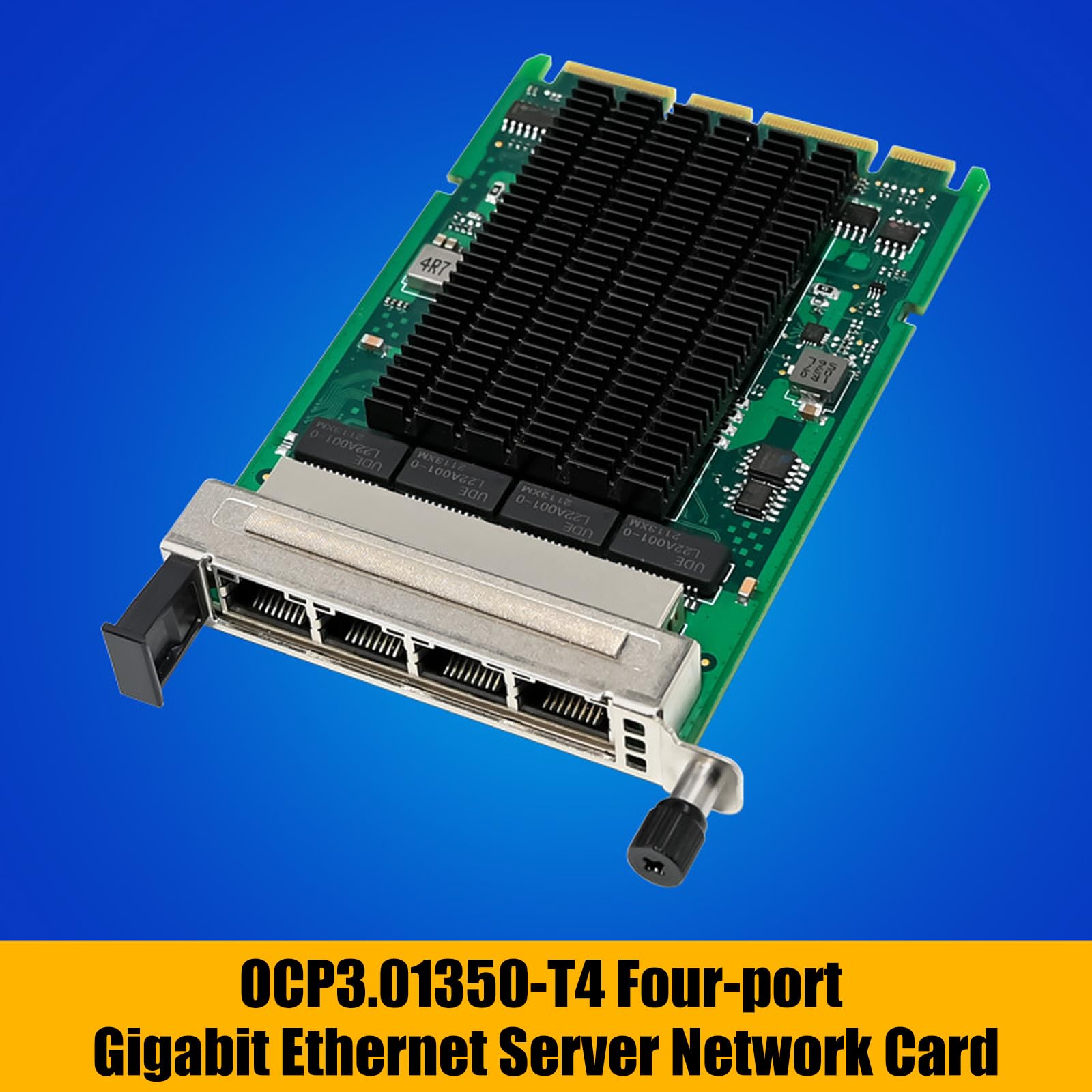 Tarjeta de red de servidor Gigabit de 4 puertos con OCP3 0 estándar IEEE802.3 y opción de virtualización flexible, adaptador Ethernet eficiente