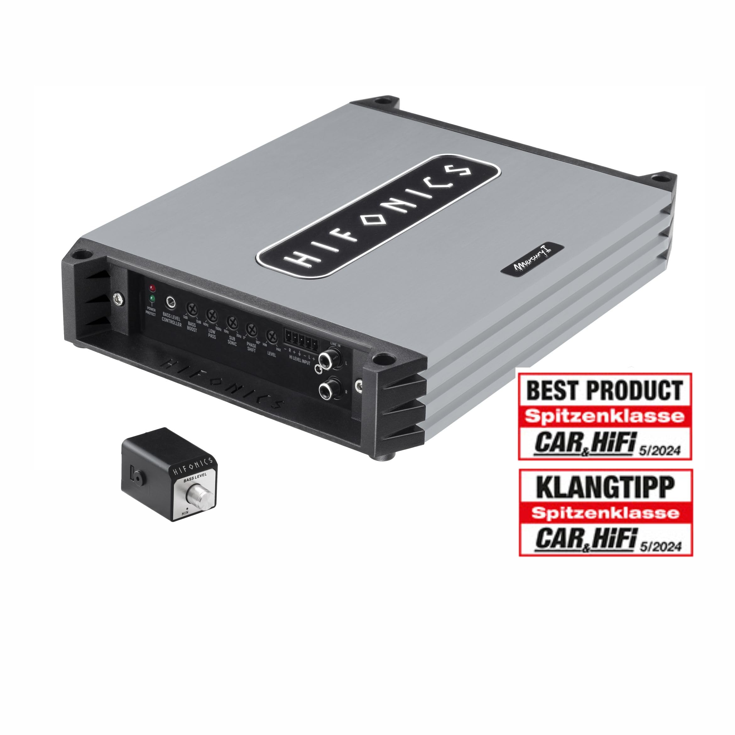 HiFonics MERCURY 1/2000 EVO - Class D Digital Mono Compact Verstärker mit 2000W RMS