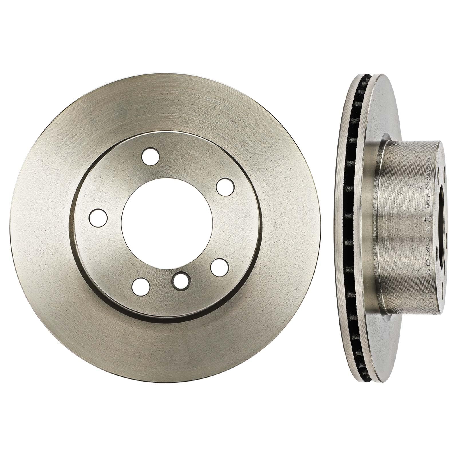 Frankberg Bremsensatz inkl. 2x Bremsscheiben + 4x Bremsbeläge Vorne Kompatibel mit 1er E81 116i 116d 1er E87 116i 116d 118i 118d Replace# 34116774050