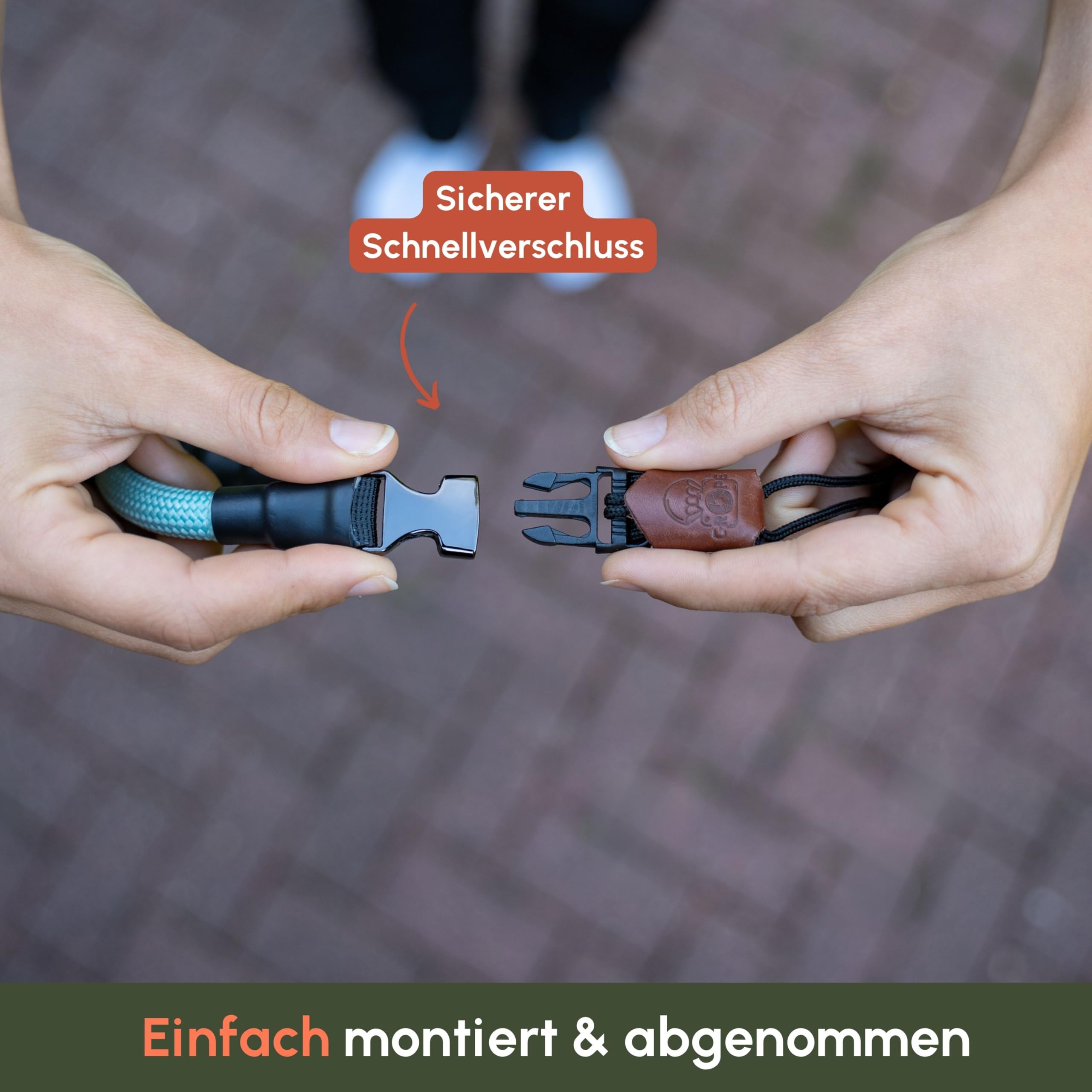 C-Rope Kamera Handschlaufe Loop aus Kletterseil | Kameragurt mit Schnellverschluss-System aus Kletter-Seil (Silent Black, 42cm)