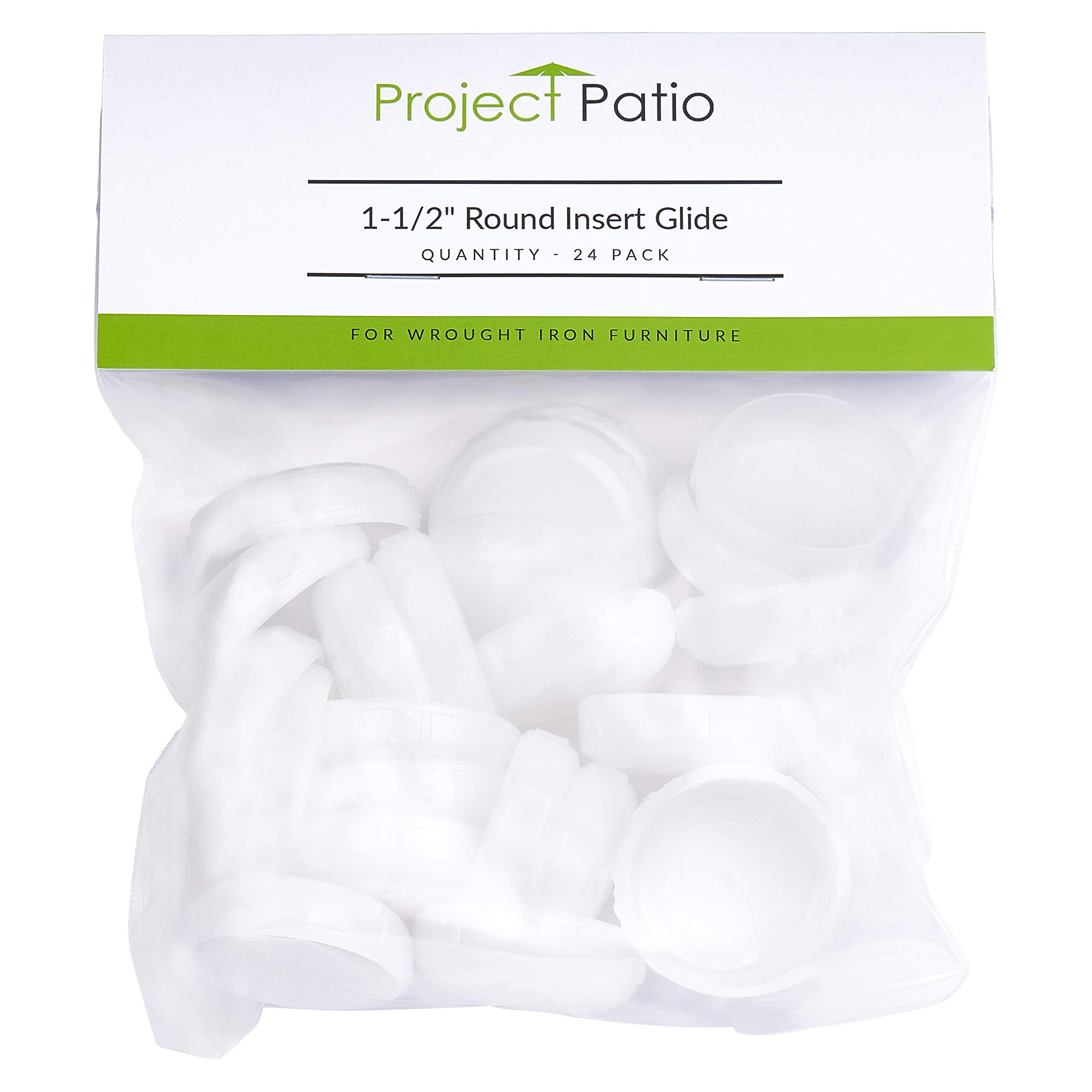 Project Patio 11/2 inch Wrought Iron Patio Furniture Feet Glides and