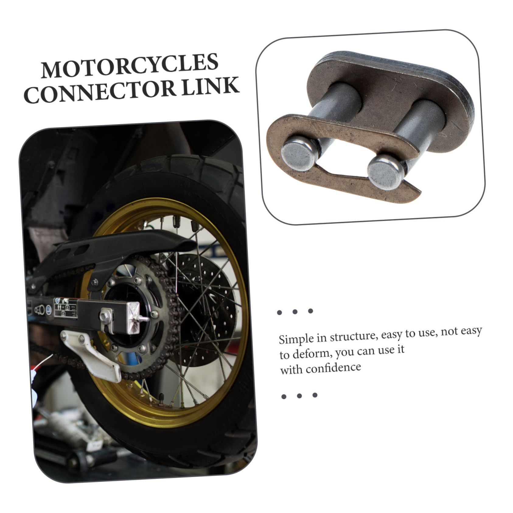 Mobestech 100stücke Kettenverbinder Für Motorräder Langlebige Roller Chain Links Einfach Zu Verwenden Geeignet Für Atv Präzise Verarbeitung Robust Und Sicher
