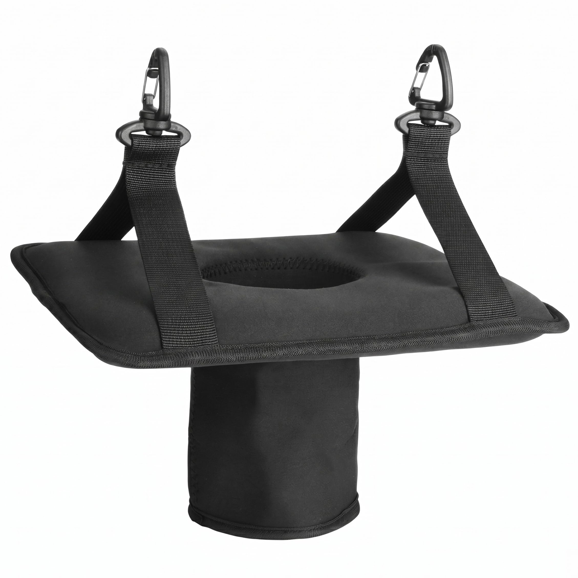 9.84x7.87x4.33 Inch Waterproof Hanging Cup Holder Hammock Drink Holder Portable Porch Swing Cup Holders for Outdoor Use - Black