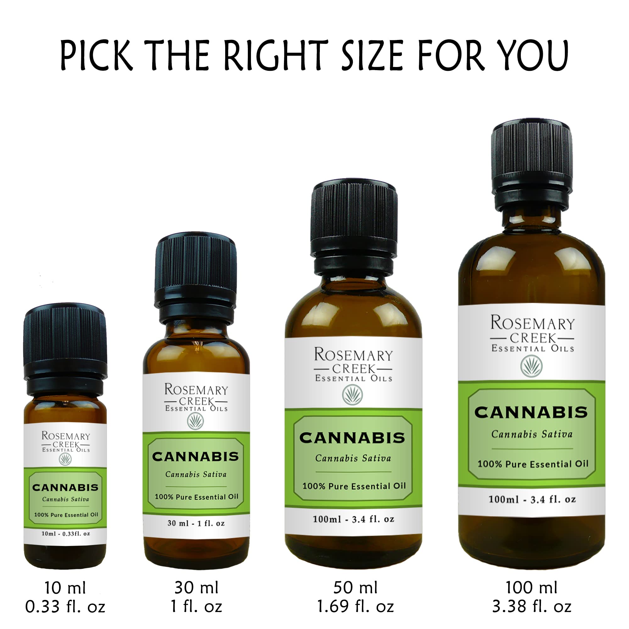 Amazon.com: Cannabis Essential Oil (Cannabis Sativa) – 100% Pure and  Natural – Great Relaxing Properties – by Rosemary Creek Essential Oils (10  ml (0.33 Fl. oz)) : Everything Else