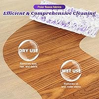 Vista 5 de Paquete de 24 almohadillas desechables para mopa eléctrica multisuperficie, repuesto para limpieza de suelos