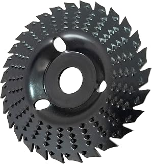 OBA 4-1/2 Inch 28-Tooth Wood Carving Disc for Angle Grinder - Cutting Shaping Polishing Wheel 7/8 Arbor