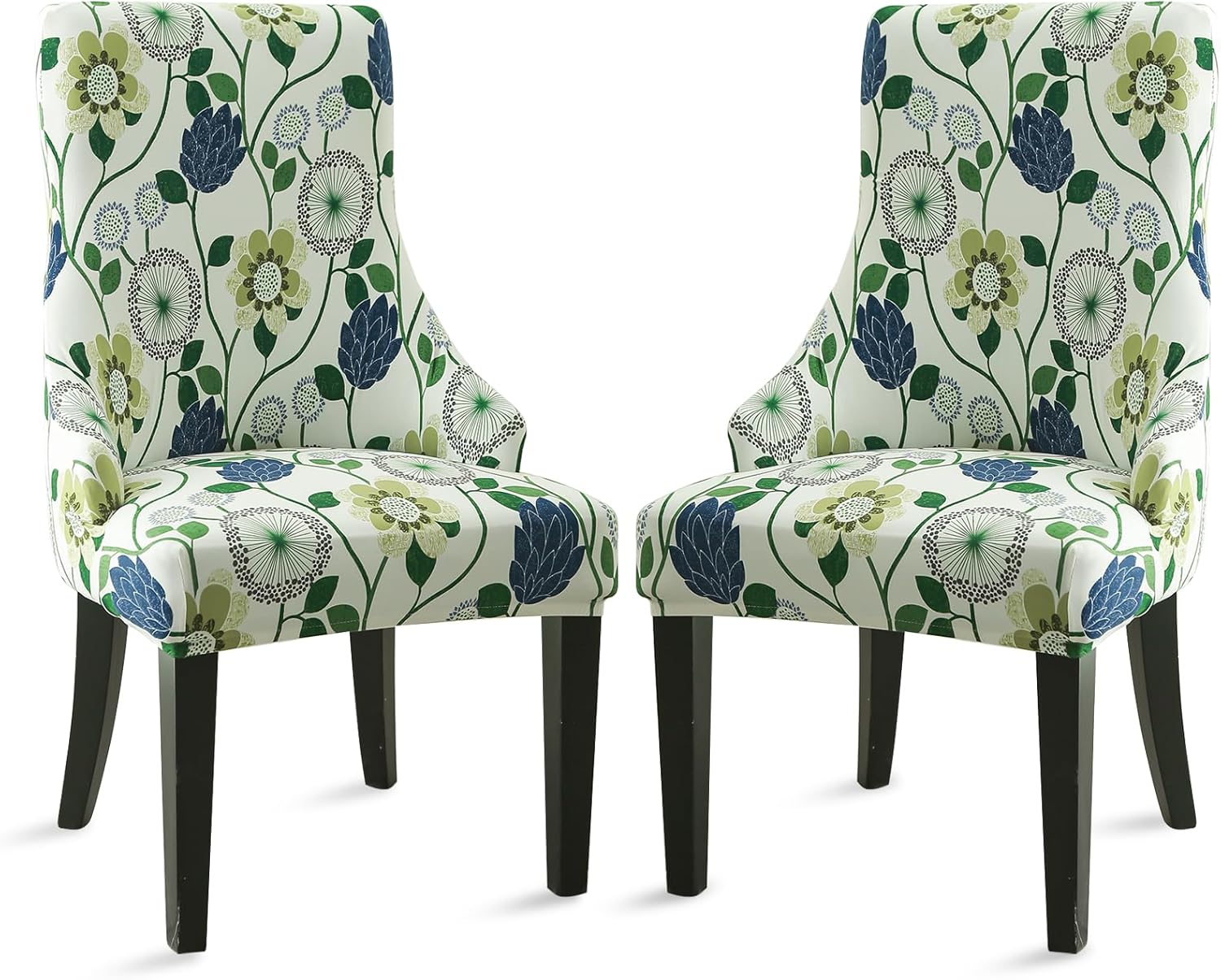 Liykimt Stretch Wingback Side Chair Slipcover-Accent Chair Cover Slipcover with Arm,Washable Upholstered Arm Dining Chair with Nailed Trim Protector for Dining Living Room