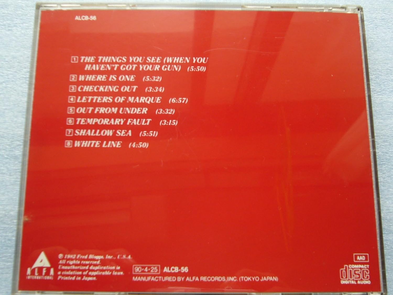 ALLAN HOLDSWORTH - I.O.U. - Disque CD