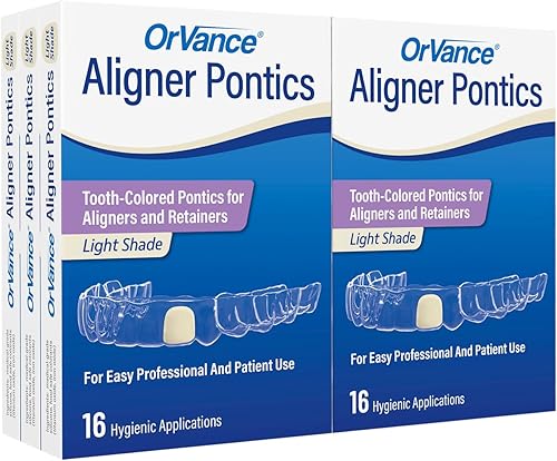 Miniatura 3 de OrVance Aligner Pontics Diseñado específicamente para llenar el espacio de dientes faltantes o (parcialmente faltantes) en bandejas y retenedores de