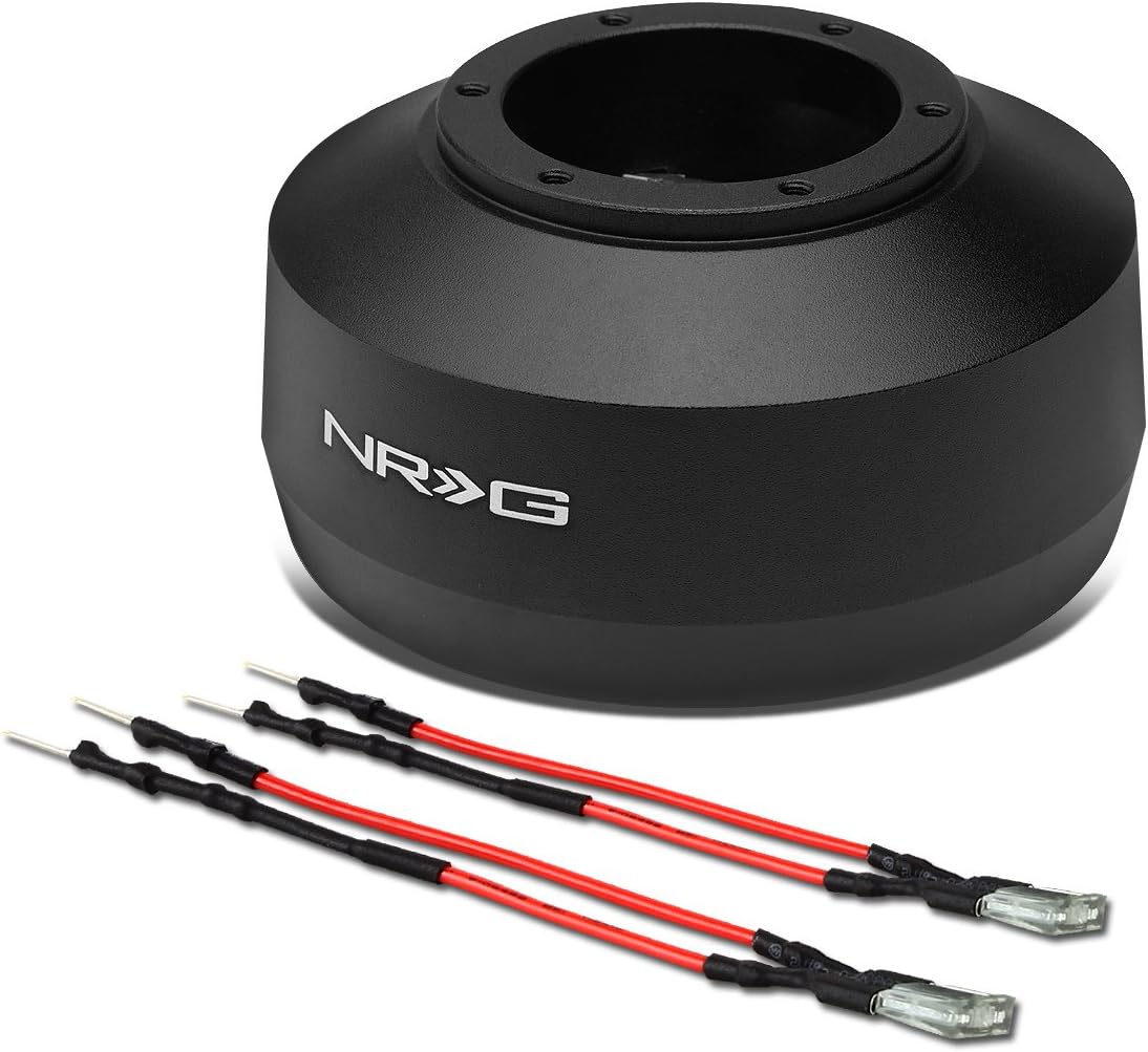 Auto Dynasty Replacement for Ford E-Series/F-Series Powder-Coated NRG Steering Wheel 6-Hole Hub Adapter Kit