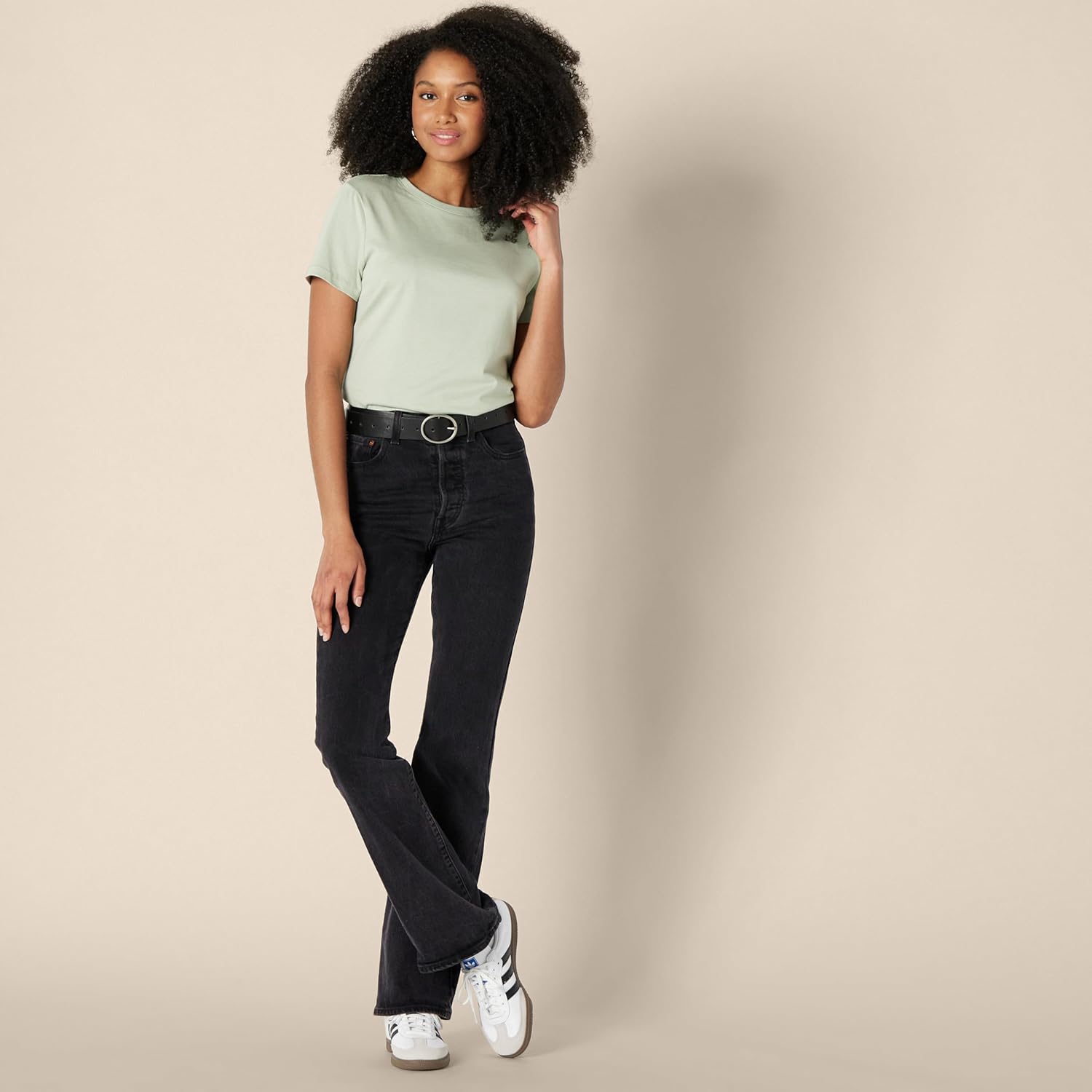 Amazon Essentials Women's Regular Fit 100% Cotton Crewneck Short Sleeve T-Shirt - Image 4