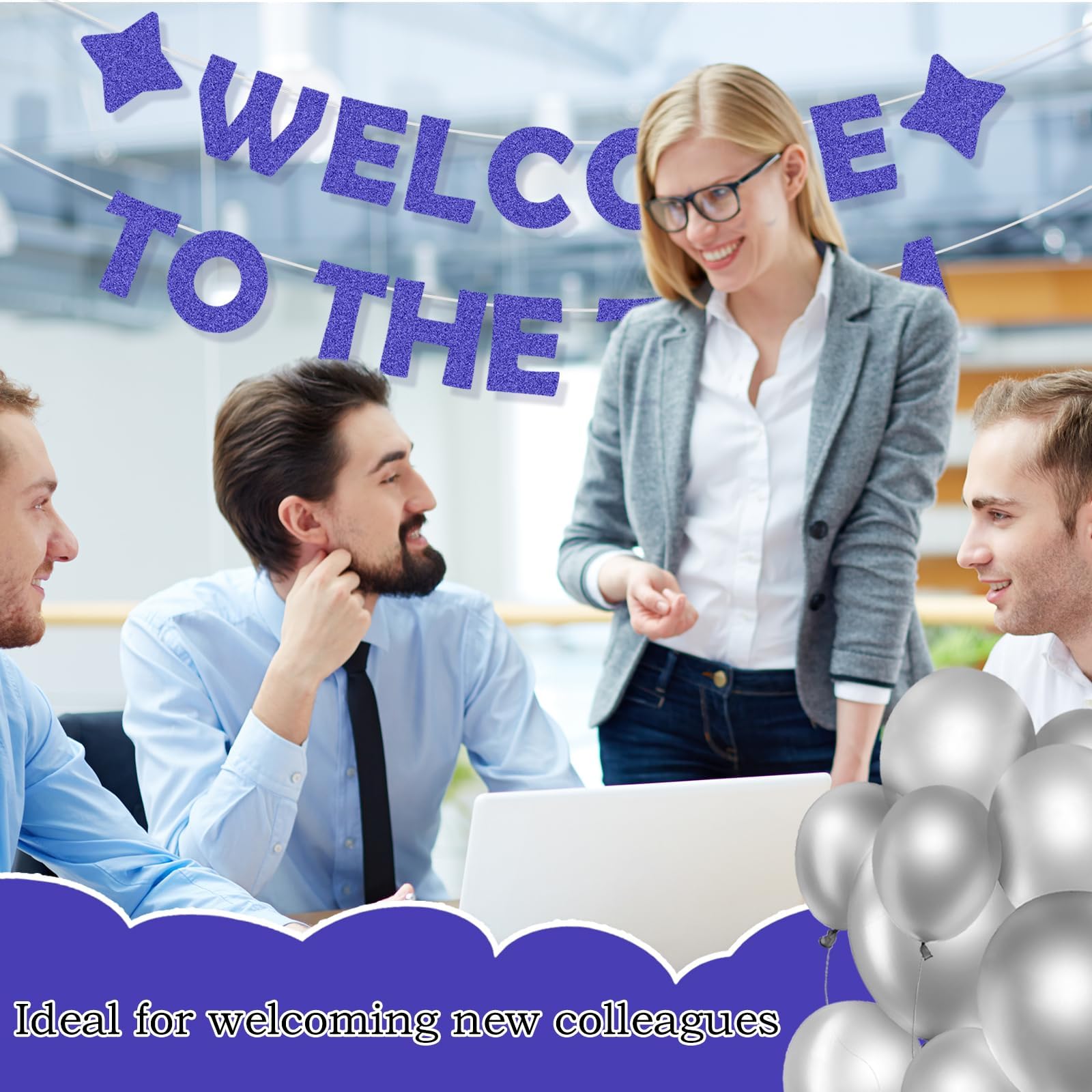 Blue Pre-Introduction Welcome Banner to Join the Team - Image 4
