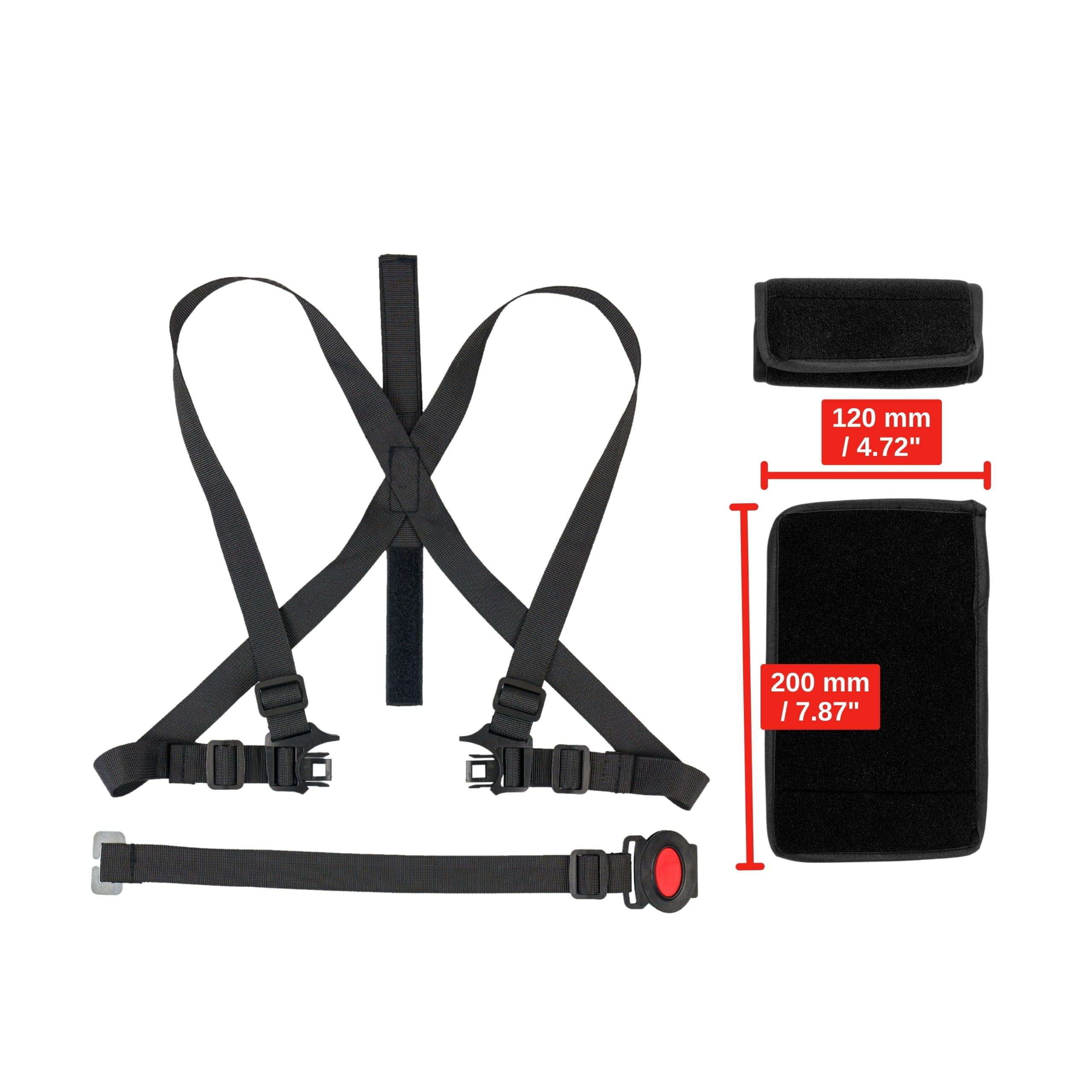 Arnés de seguridad para trona con almohadillas para el cinturón, 1 Set, compatible con Hauck, Stokke Tripp Trapp, Roba, sistema de arnés de 5 puntos para tronas infantiles
