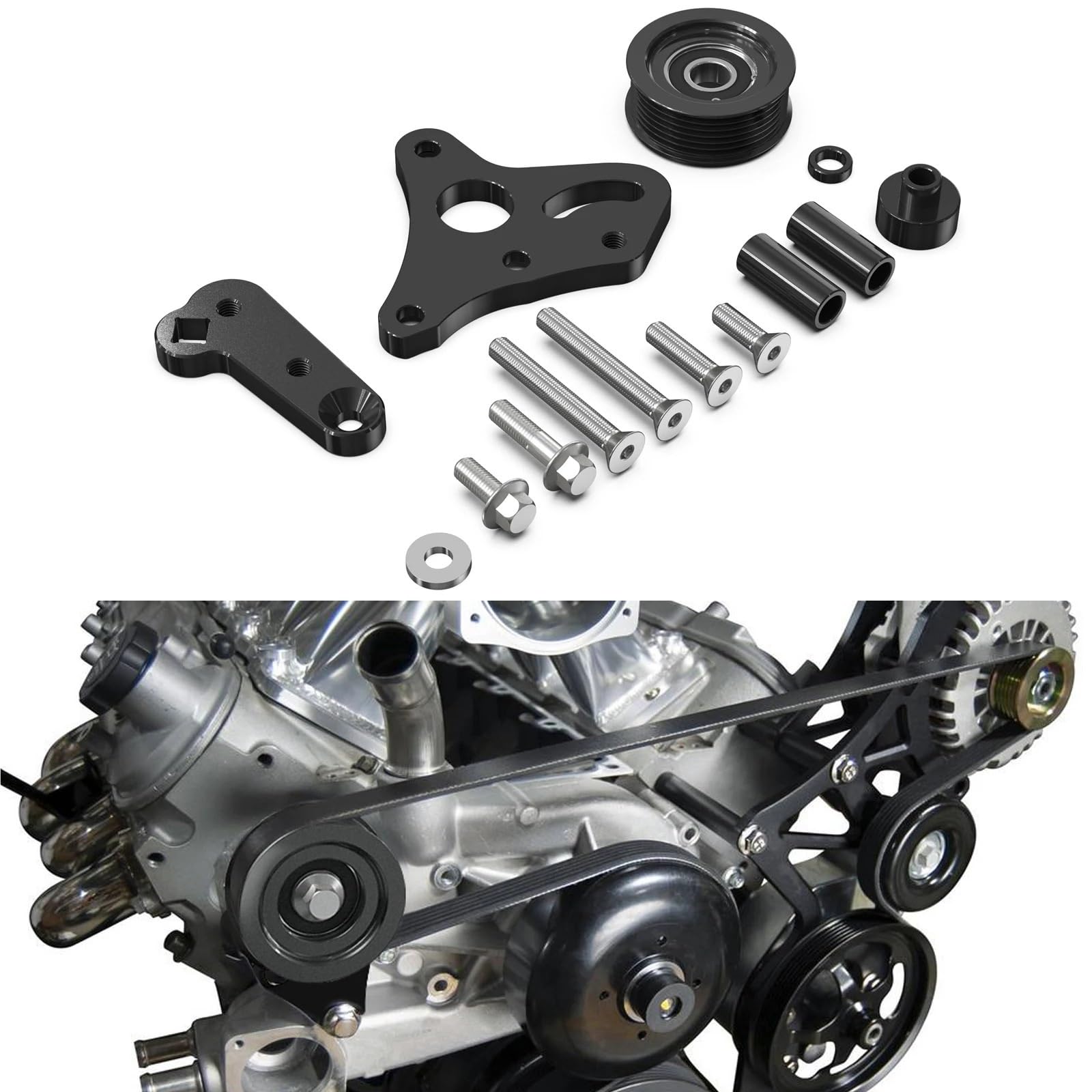 Rolka napinacza paska samochodowego 12580162 Instrukcja Obsługi Silnika Napinacz Paska Z Kołem Pasowym Pasuje Do Ciężarówki LS LSX 4.8L 5.3L 6.0L .2L