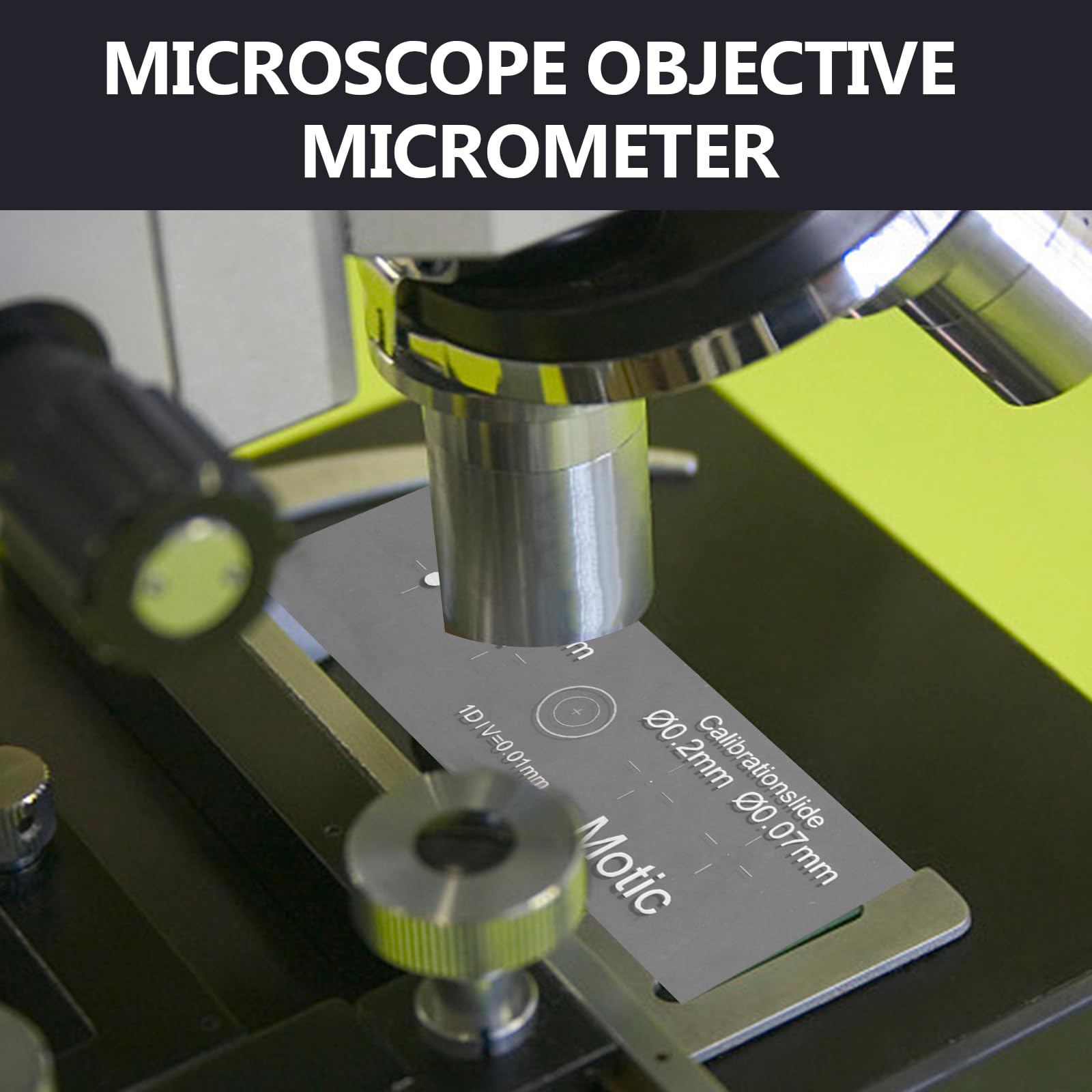 Micrometro Ottico Micrometro Oculare Per Microscopio - 0.1mm E 0.01mm Di Precisione, Per Calibrazione Calibrazione 0.01mm