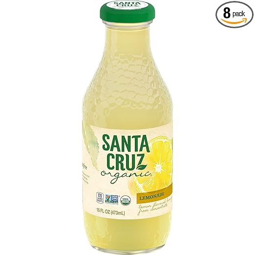 Santa Cruz Organic Lemonade, 16 Ounce (Pack fo 8)