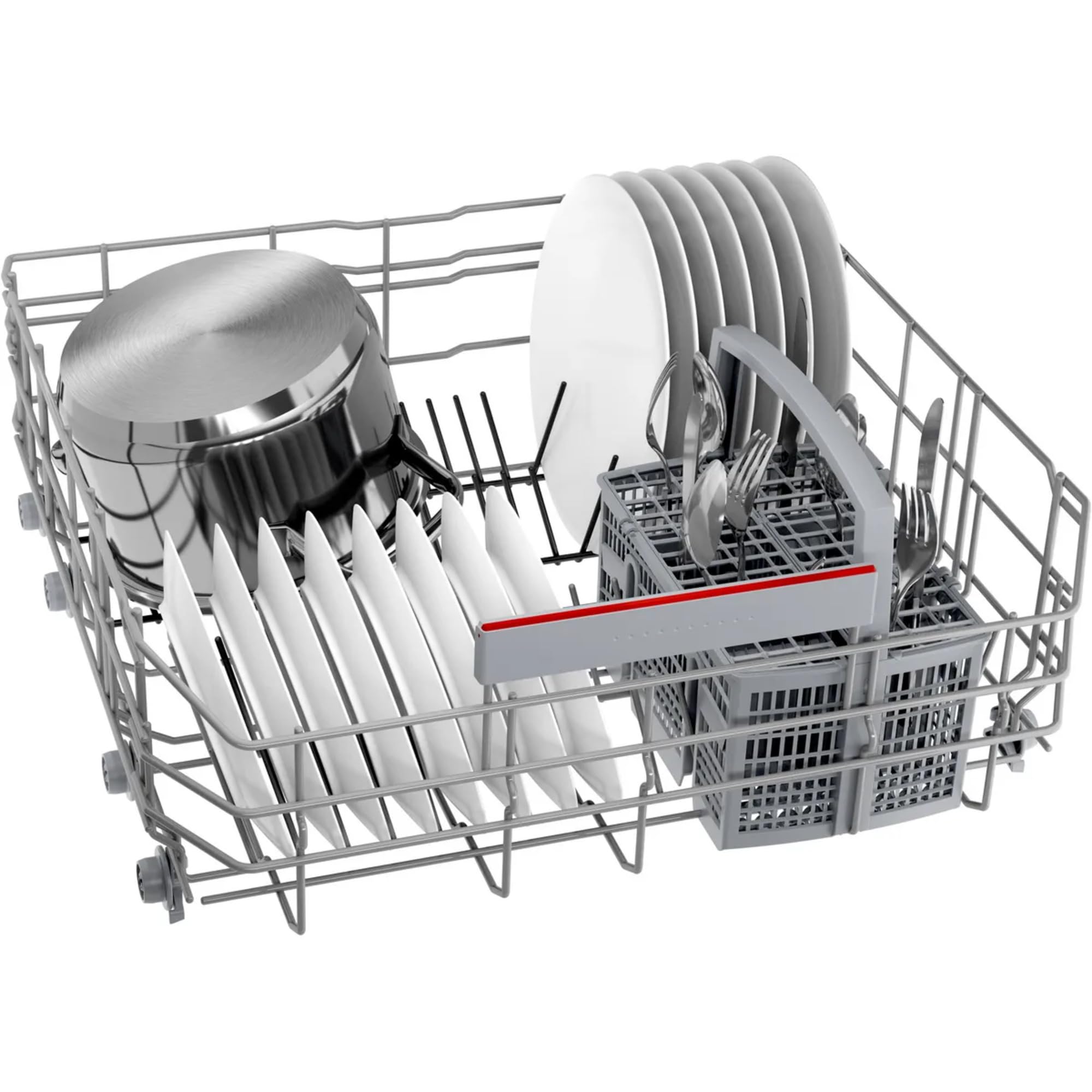 Bosch SMV4EAX28E, seria 4, inteligentna zmywarka do naczyń, w pełni zintegrowana, 60 cm, kosz na sztućce, zmywarka do naczyń, wyprodukowano w Niemczech, wyjątkowo cicha, ekstra suszenie, asystent