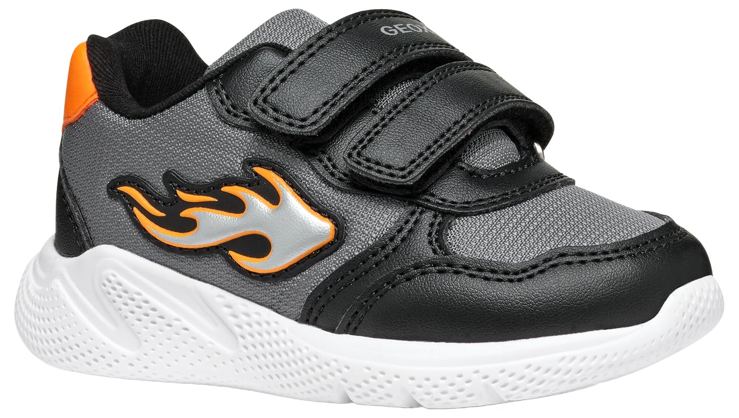 Geox Boys B Sprintye Boy A Trainers, Black, 7.5 UK Child