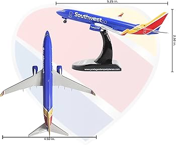 Amazon.com: Postage Stamp Daron Southwest 737-800 1/300