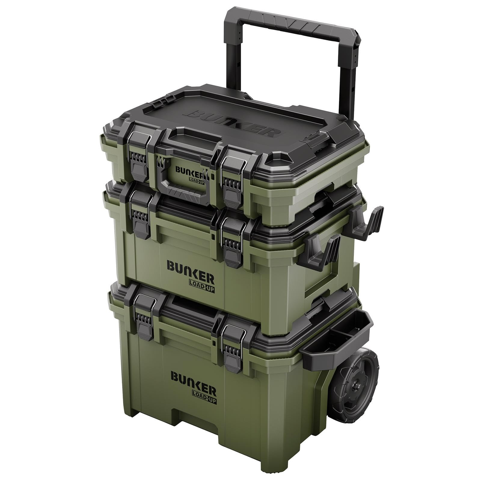Draper Bunker 31644 Load-Up Stacking Toolbox System on Wheels 9 Piece