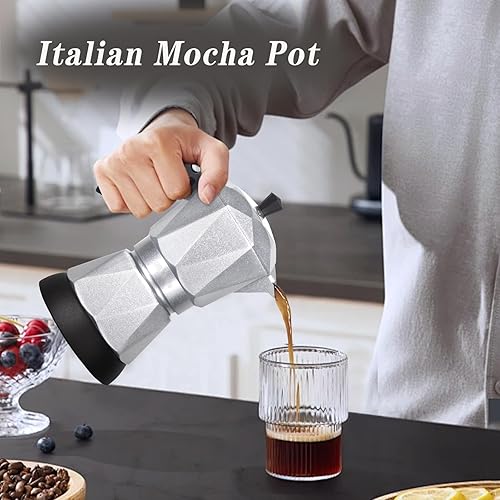 Miniatura 7 de Cafetera de una sola porción para K Cup y café molido, cafetera eléctrica de café expreso, cafeteras eléctricas modernas, olla eléctrica para moka