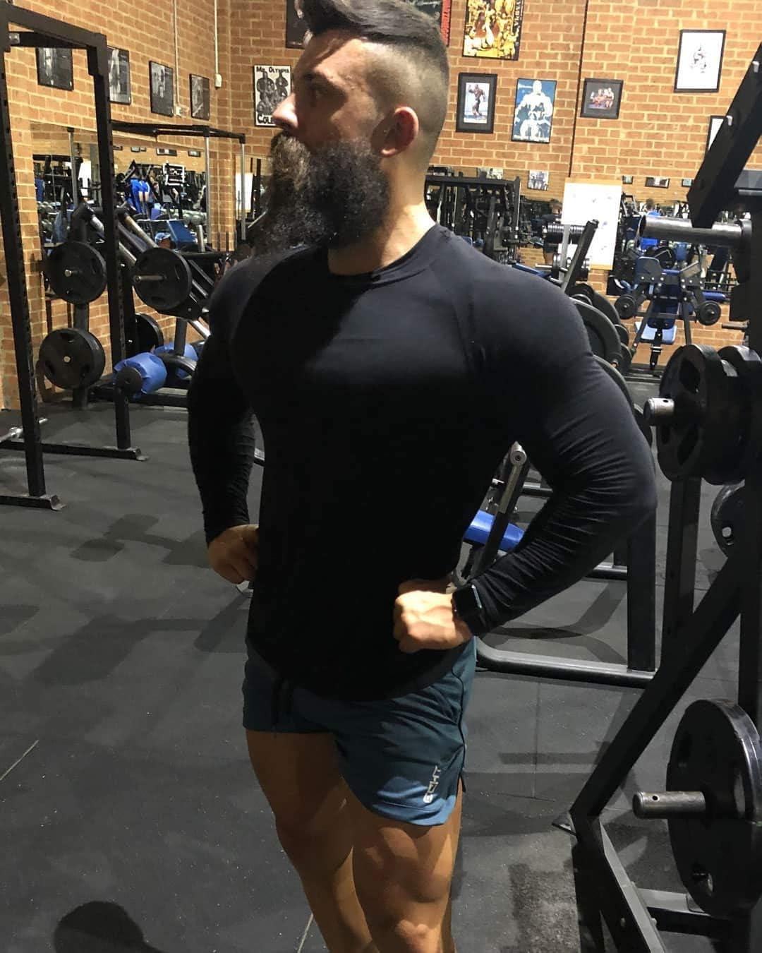 sandbank Men's Gym Workout Short,Quick Dry Active Running Bodybuilding Shorts with Pockets Blue - Image 3