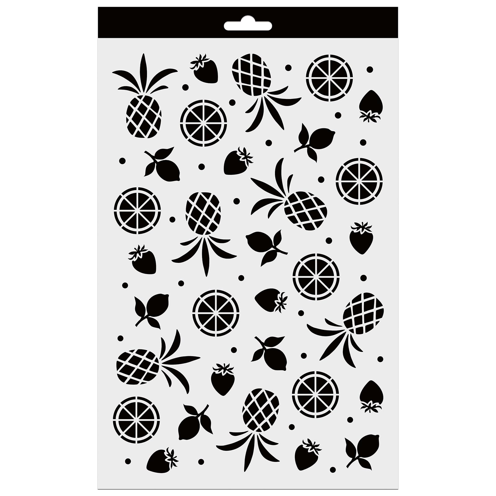 Pochoir Halloween Aladine 20x30 Cm - Motif Feuilles, Glands, Citrouilles - Réutilisable Pour Peinture, Déco, Scrapbooking