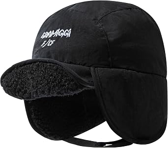 Winter Trapper Hat Warm Ushanka Russian Hats Short Brim Baseball Caps with Earflaps Trooper Aviator Cap Windproof