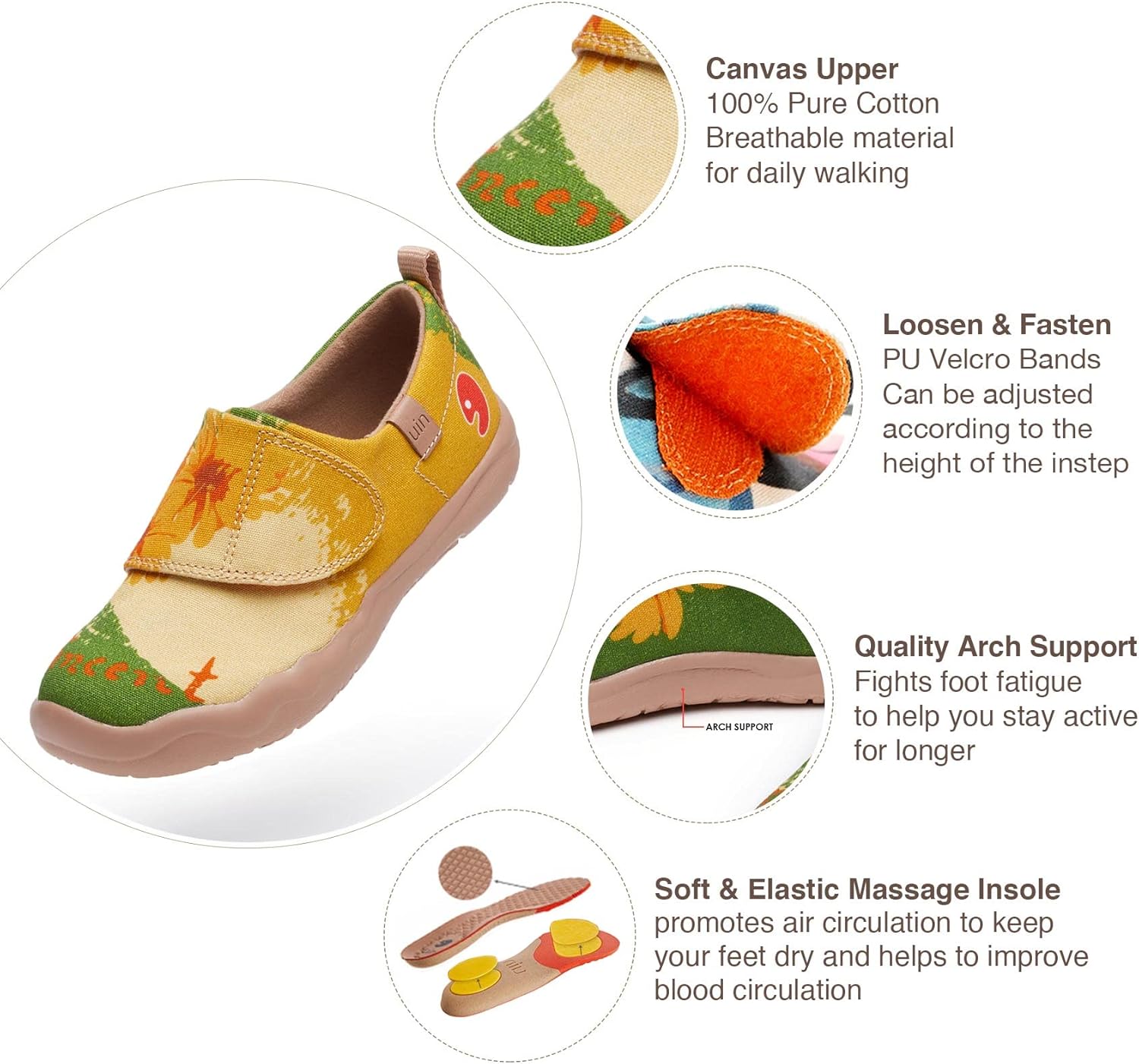 UIN Kid's The National Gallery Collaborative Collection Art Painted Travel Shoes